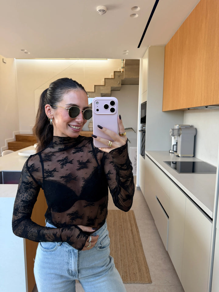 Mesh Top – Schwarz