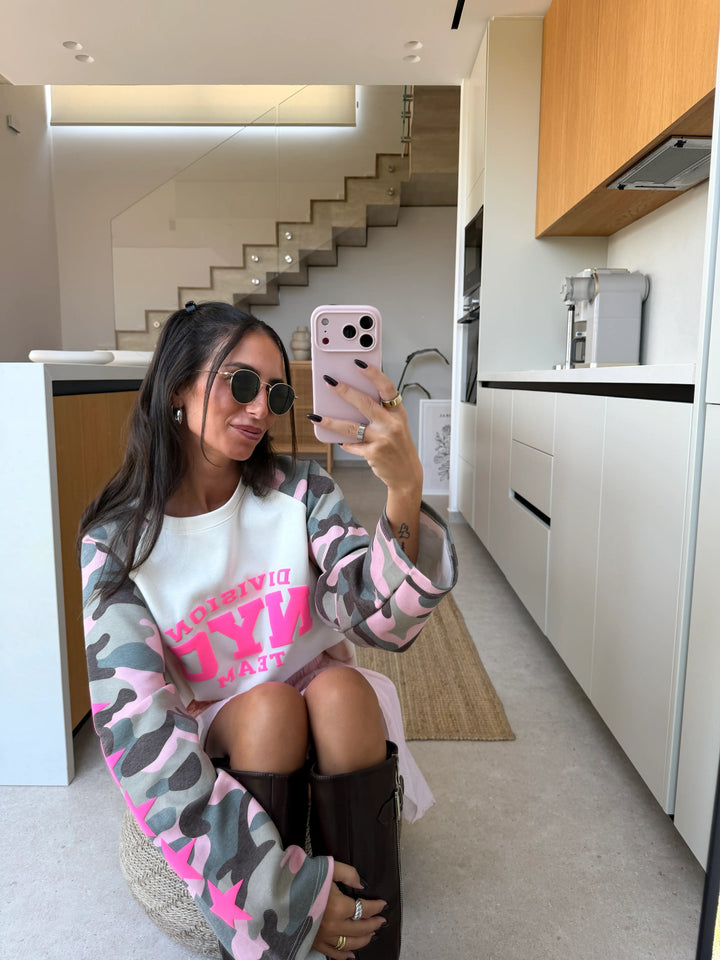 Camouflage Longsleeve – Wit