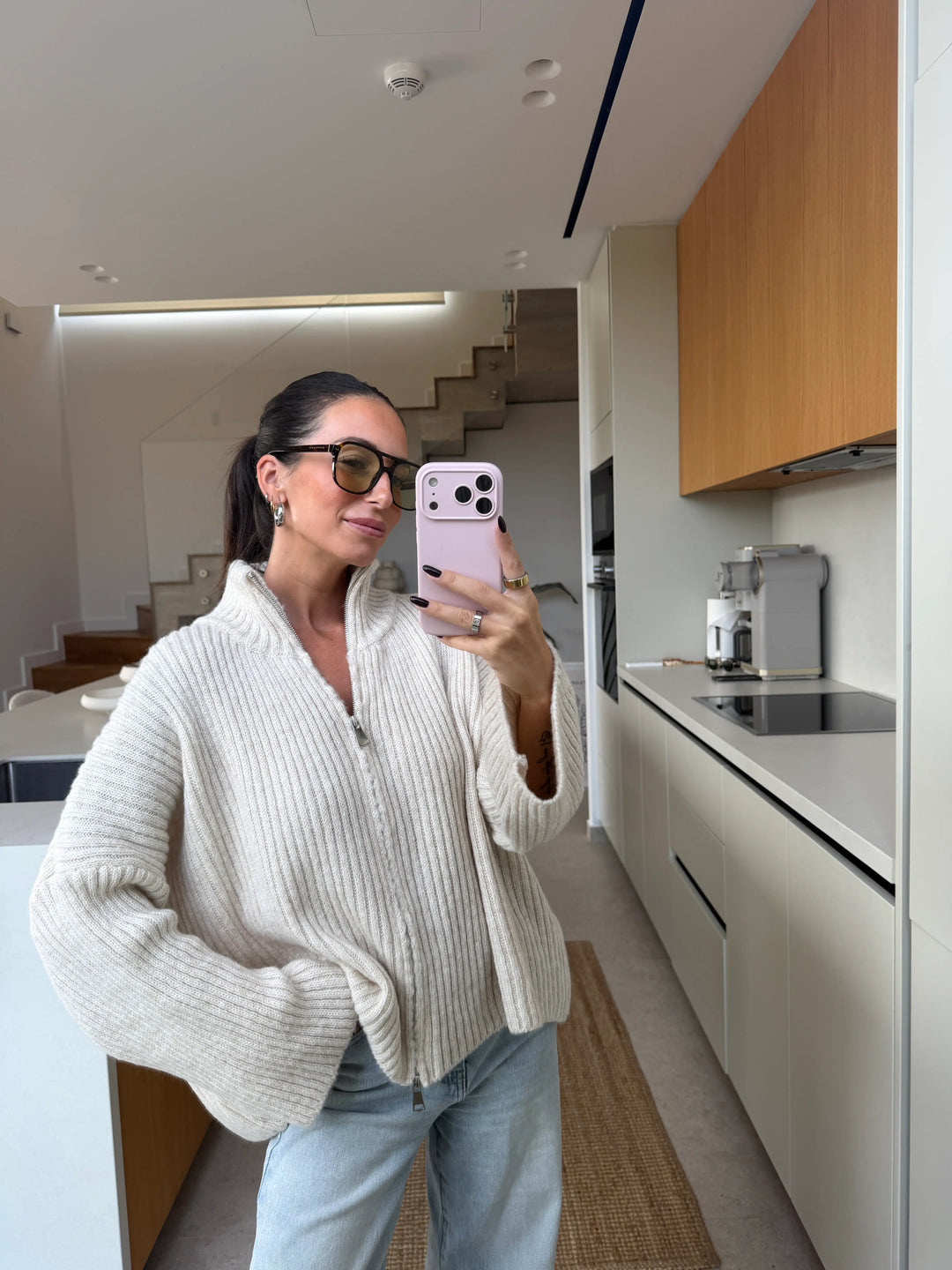 Oversized Vest – Crème