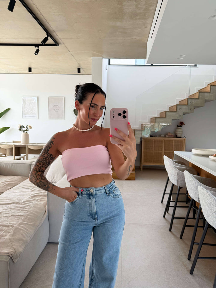 Bandeau Top - Rosa Top Lisas Boutique 