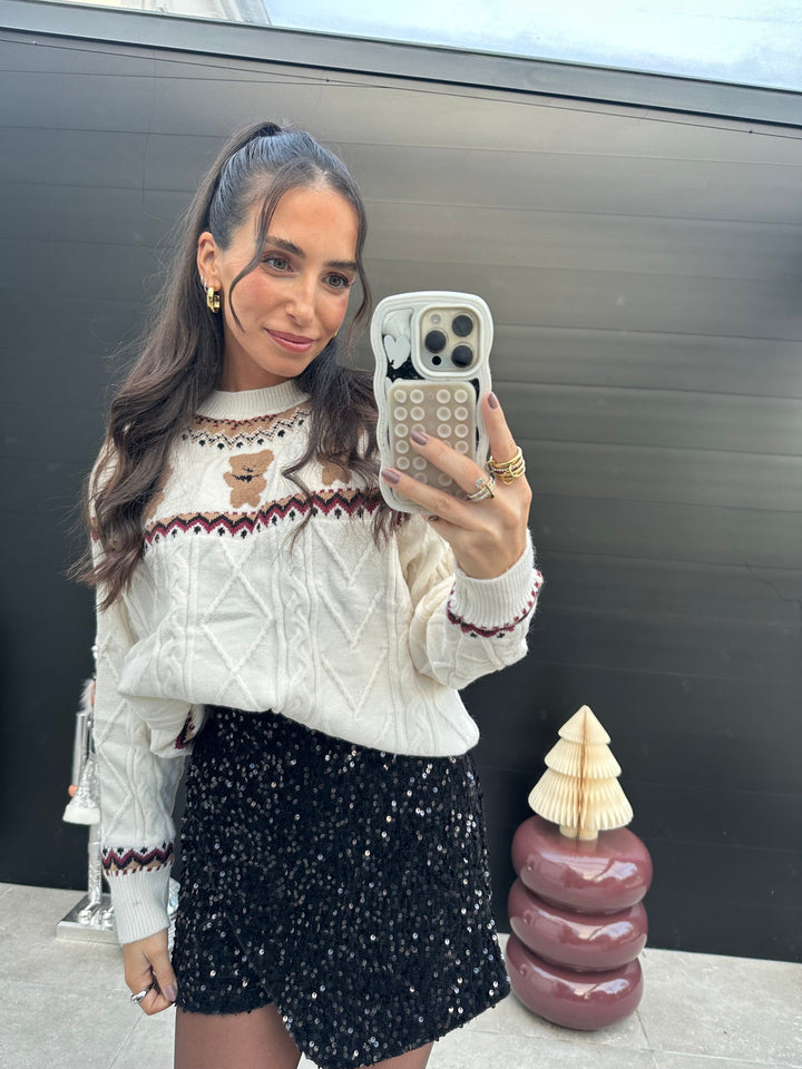 Bären Pullover Creme Pullover Lisas Boutique 