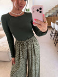 Basic Langarm in Khaki