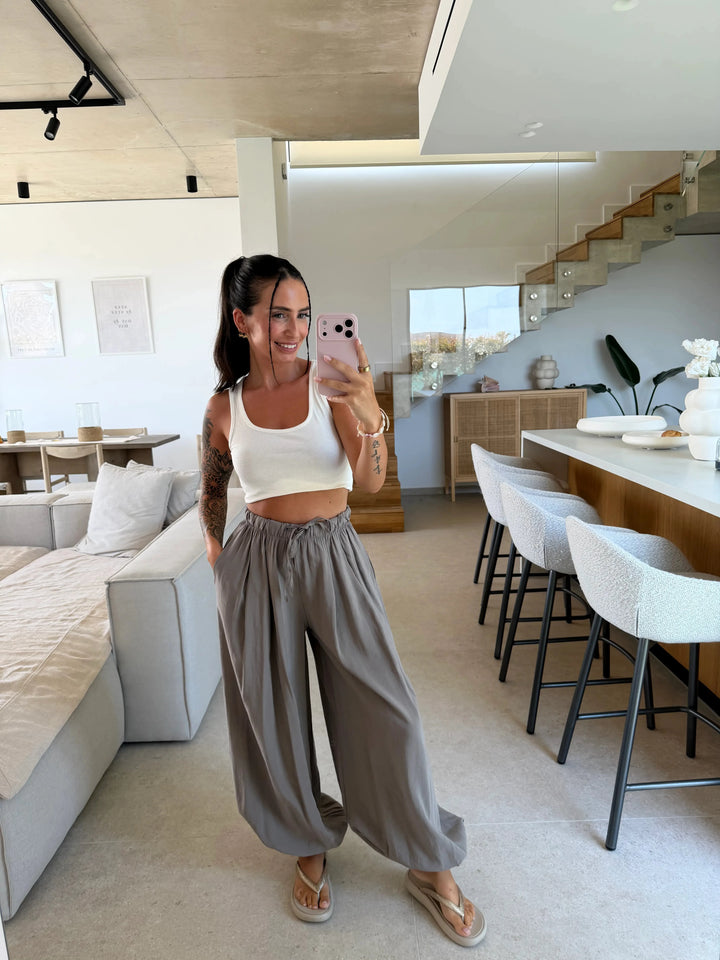 Basic Top – Creme Top Lisas Boutique 
