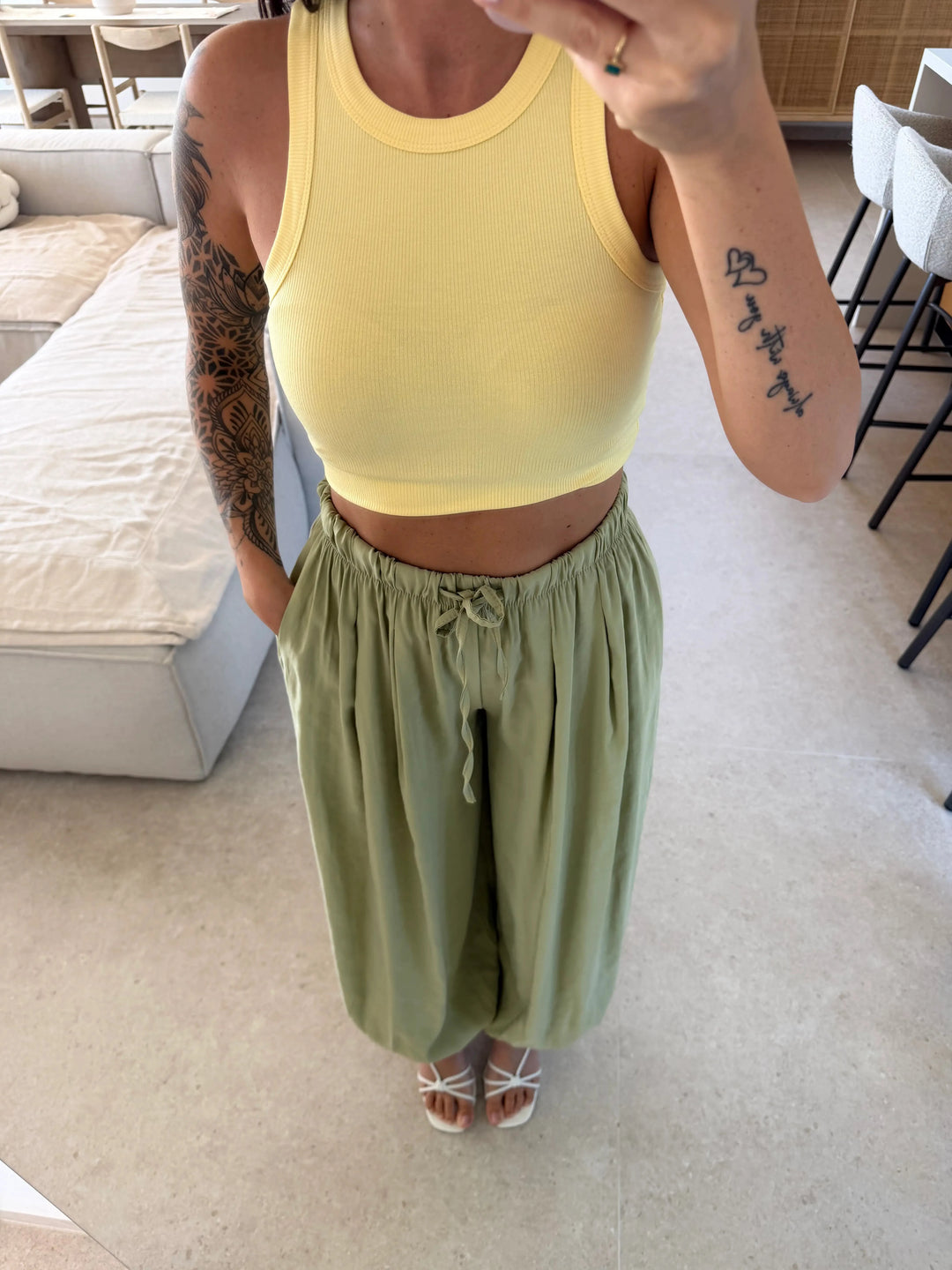 Basic Top – Gelb Top Lisas Boutique 