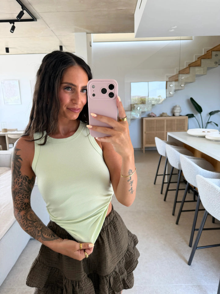 Basic Top – Mintgrün Top Lisas Boutique 