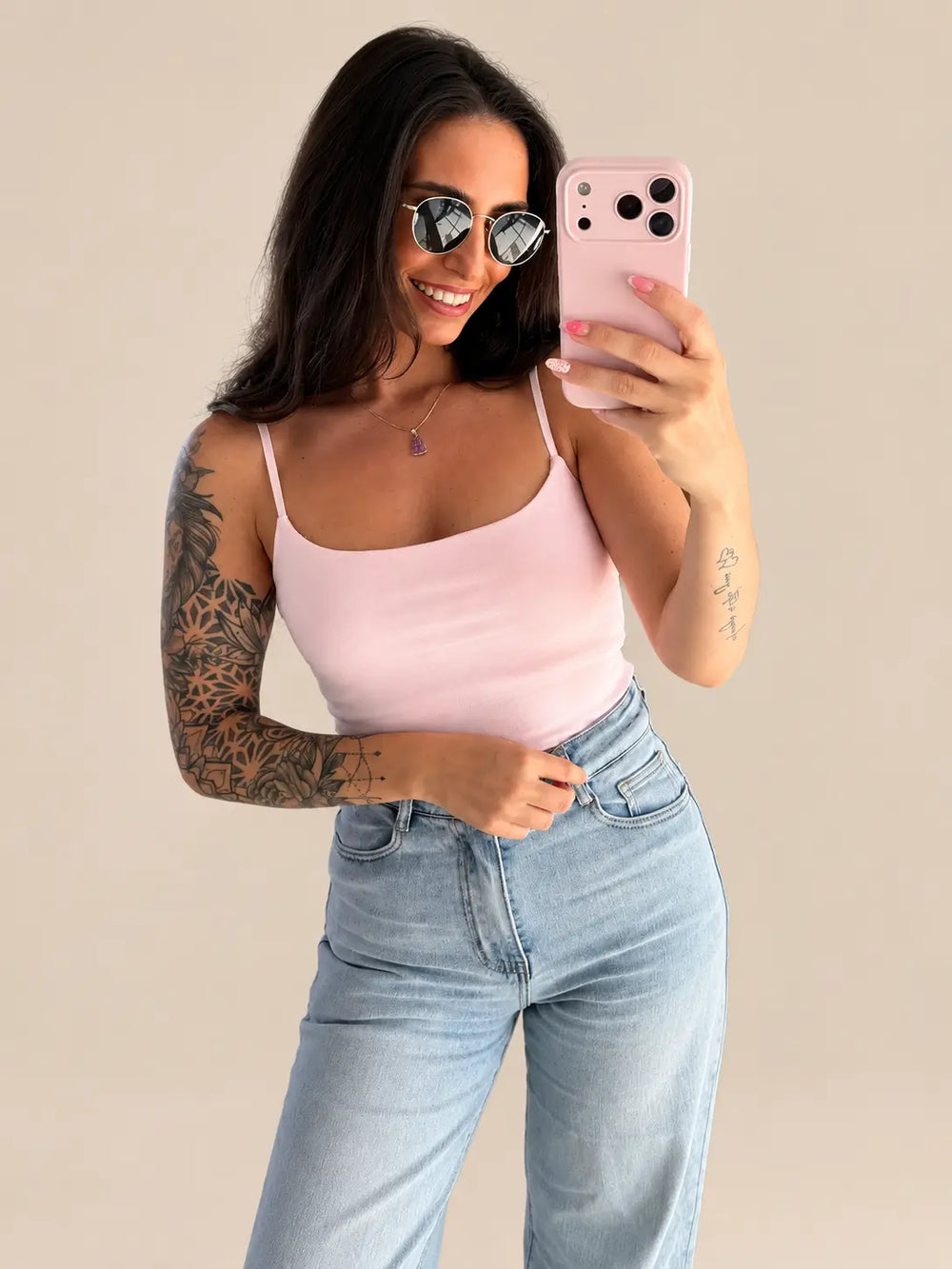 Detail view of rose top | Lisa’s Boutique
