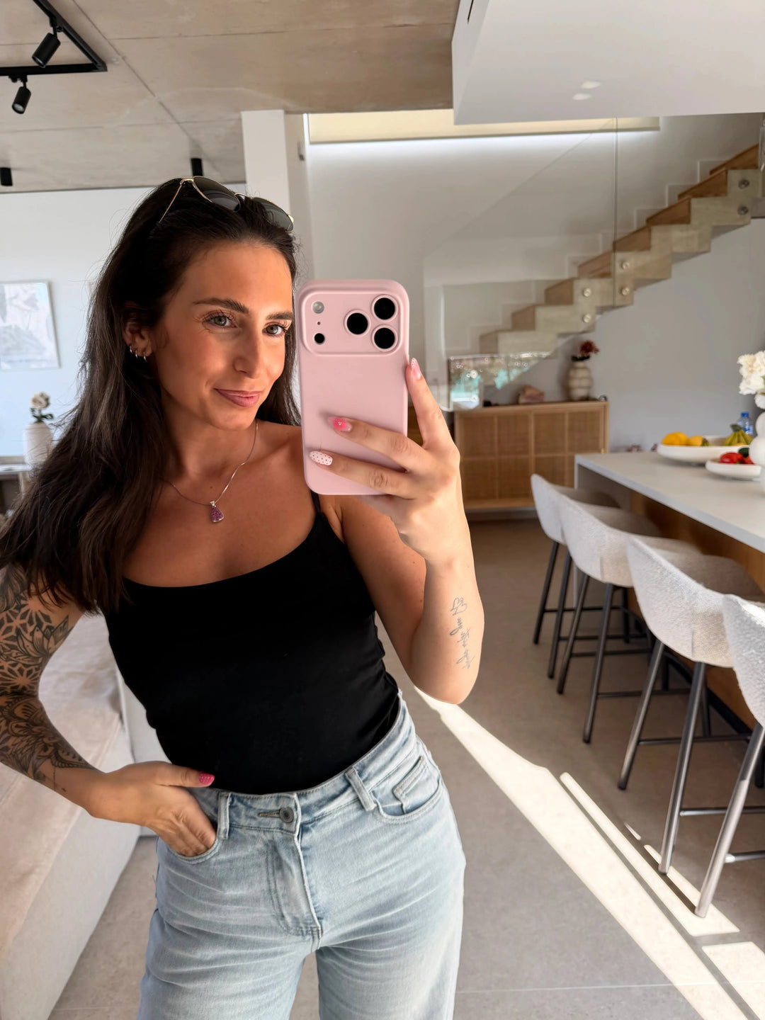 Basic Trägertop – Schwarz Top Lisas Boutique 