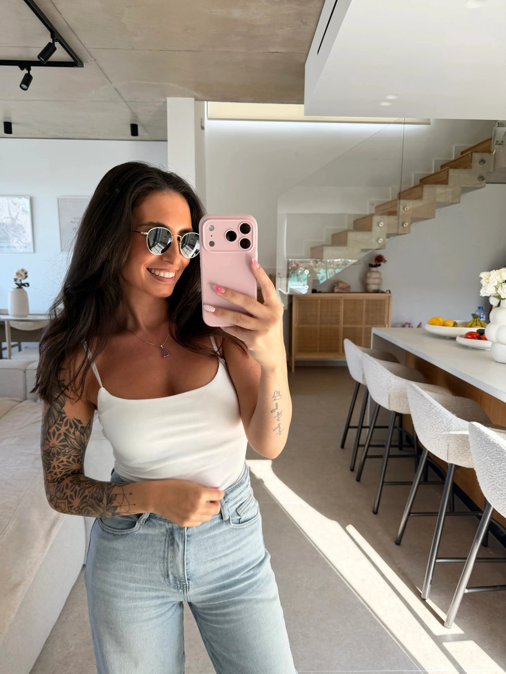 Basic Trägertop – Weiß Top Lisas Boutique 