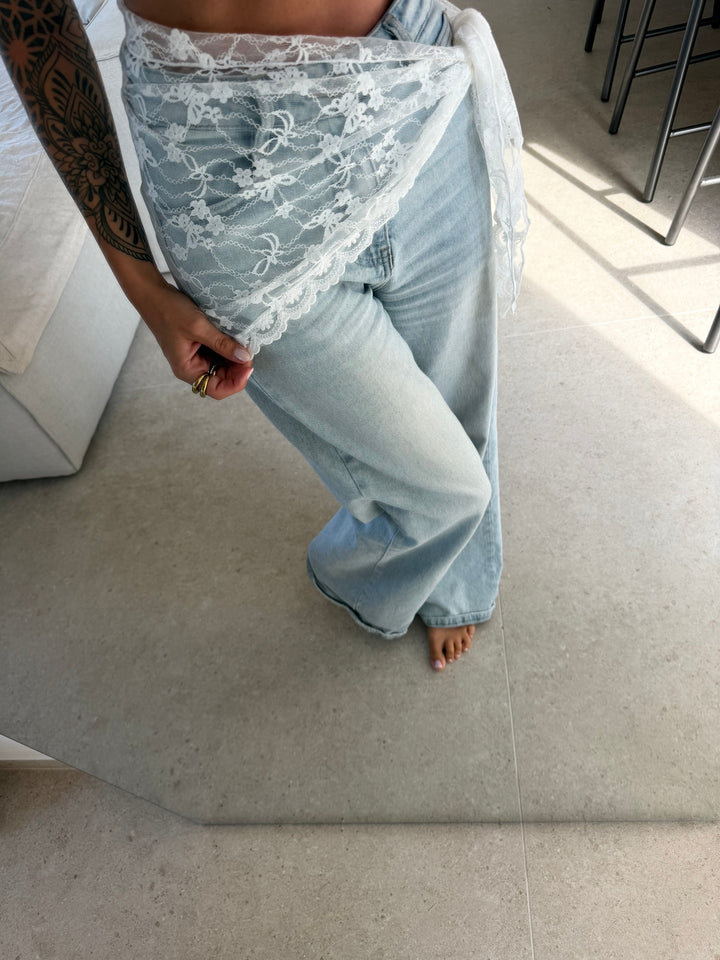 Boho Spitzentuch – Weiß Tuch Lisas Boutique 
