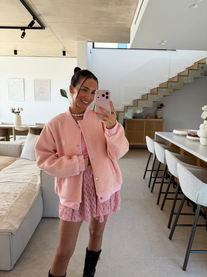 Boucle Jacke Lovely – Apricot Jacke Lisas Boutique 