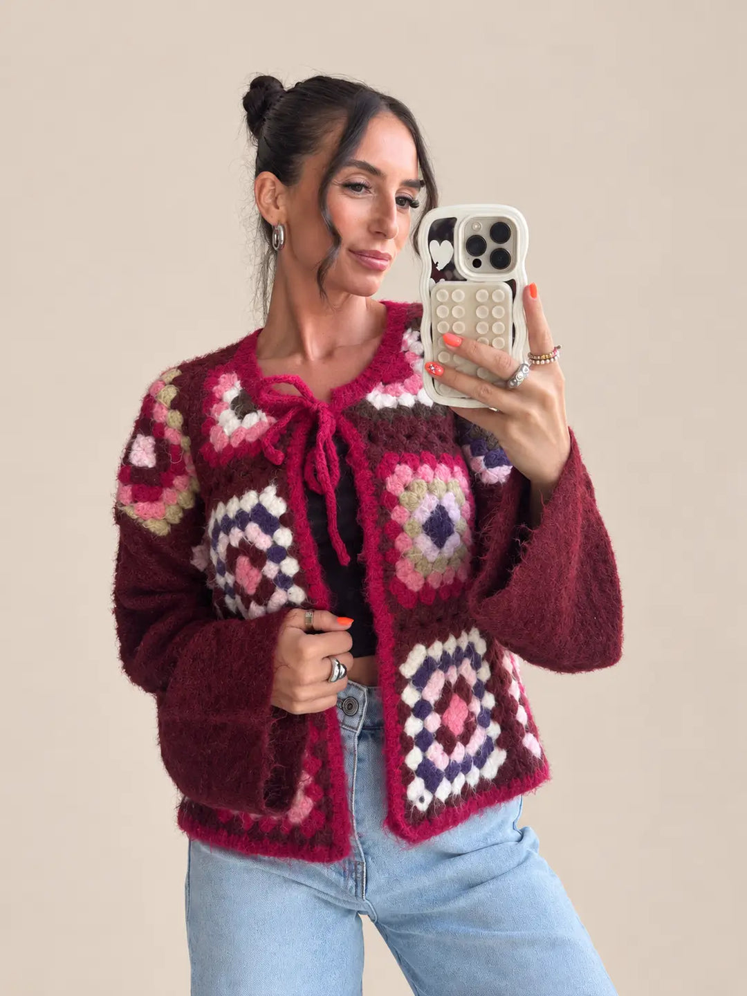 Bordeaux cardigan | Lisa’s Boutique