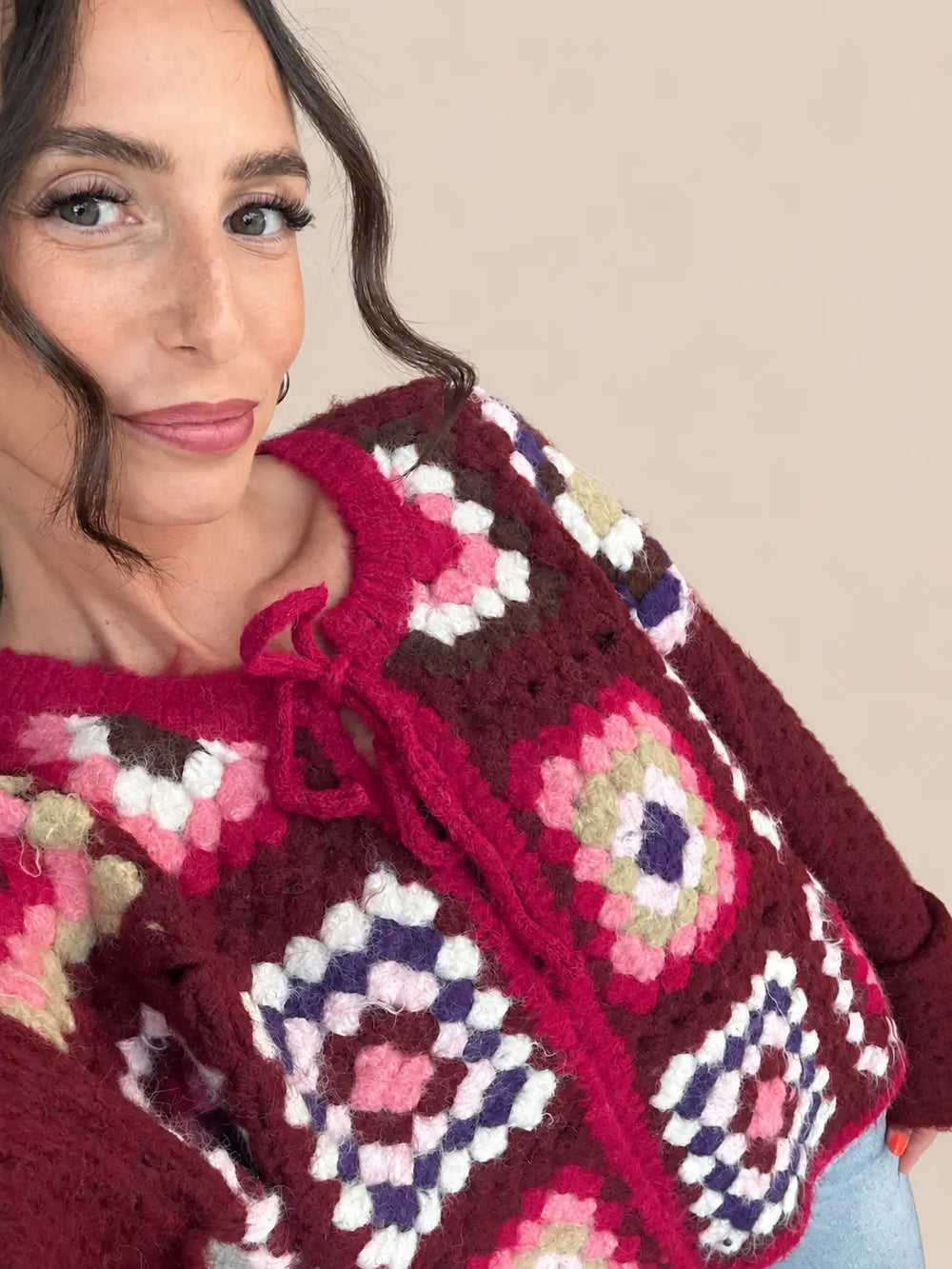 Bordeaux cardigan | Lisa’s Boutique