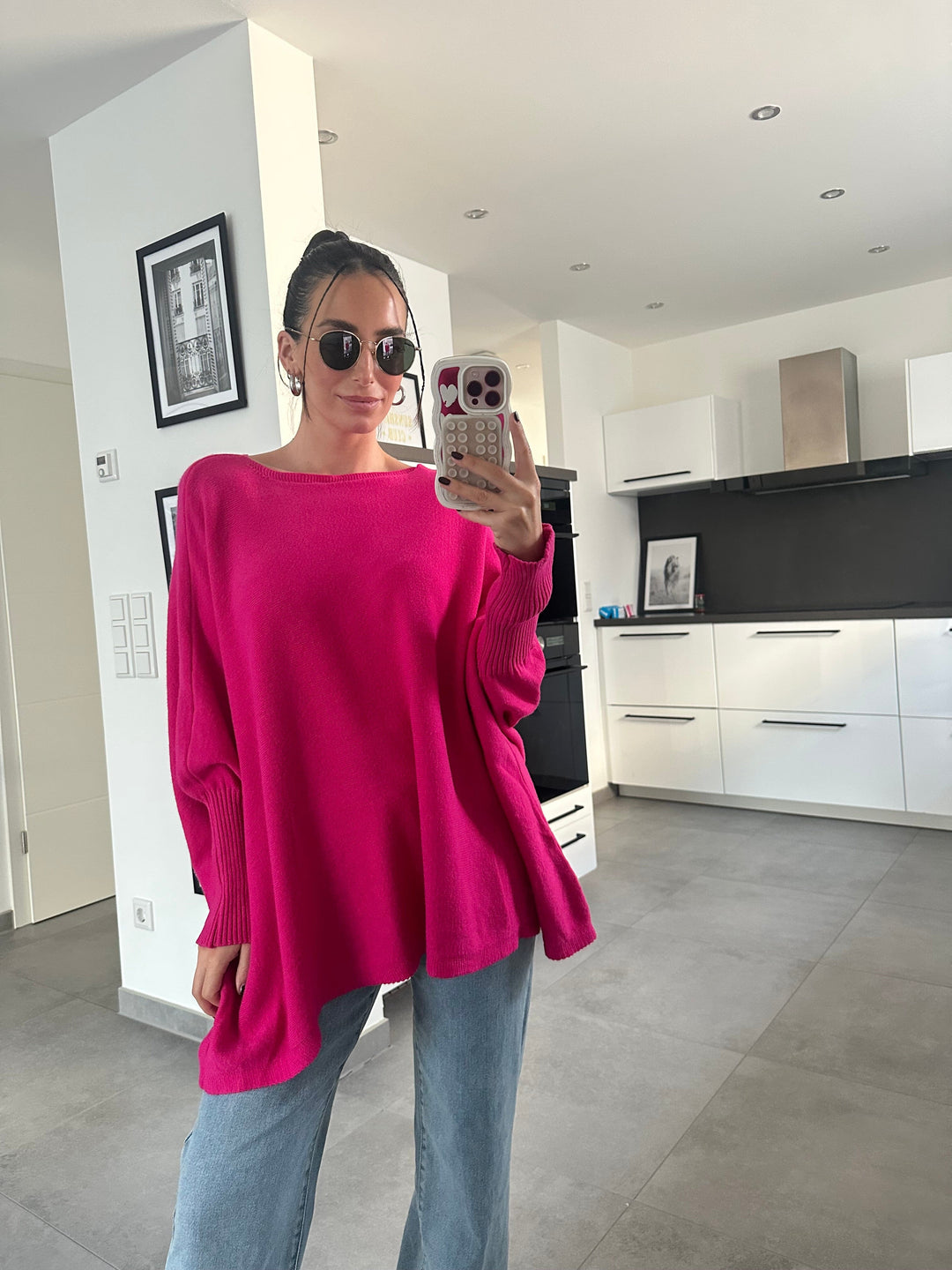 Feinstrickpullover - Beere Pullover Lisas Boutique 