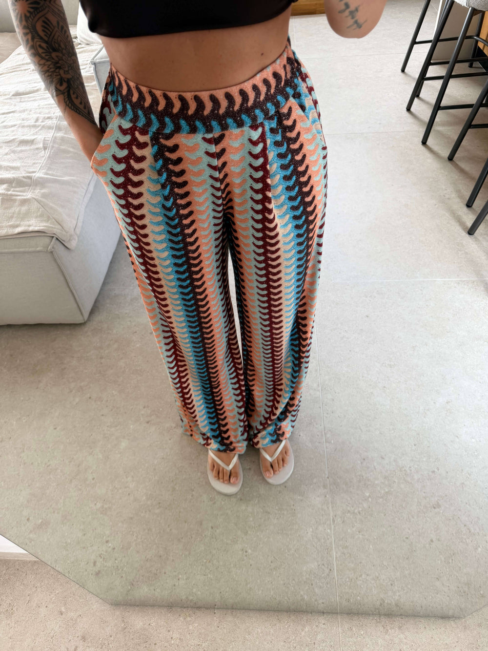 Gemusterte Stoffhose - Baun Stoffhose Lisas Boutique 