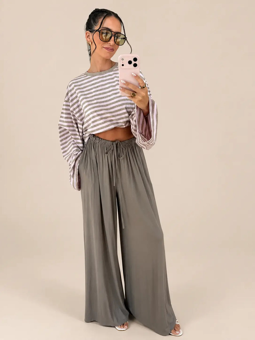 Rose striped longsleeve | Lisa’s Boutique