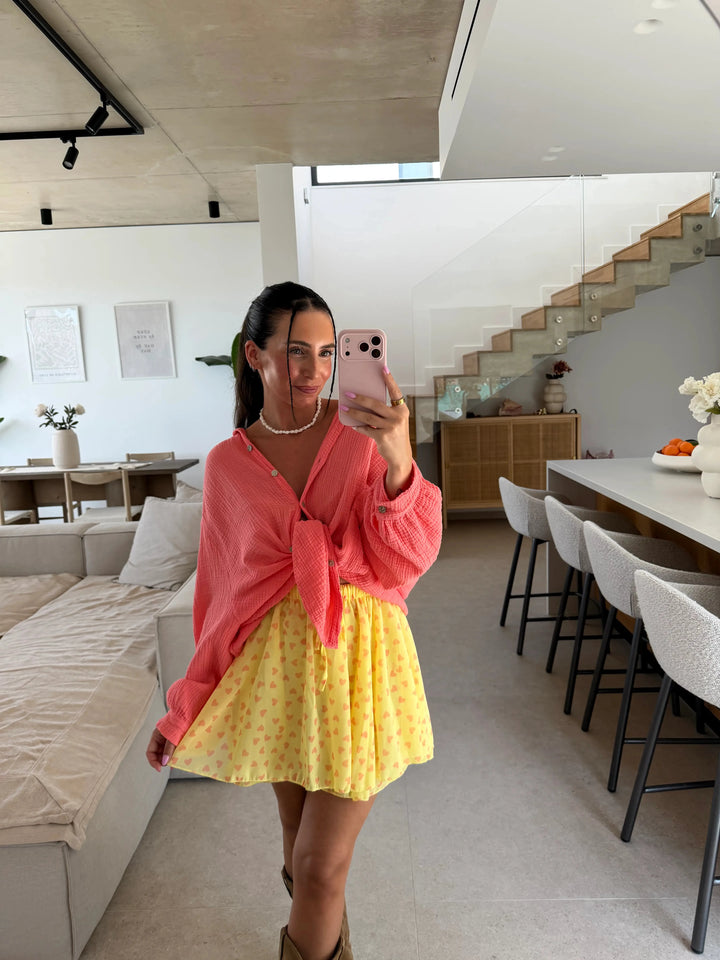 Herz Hosenrock - Gelb Hosenrock Lisas Boutique 