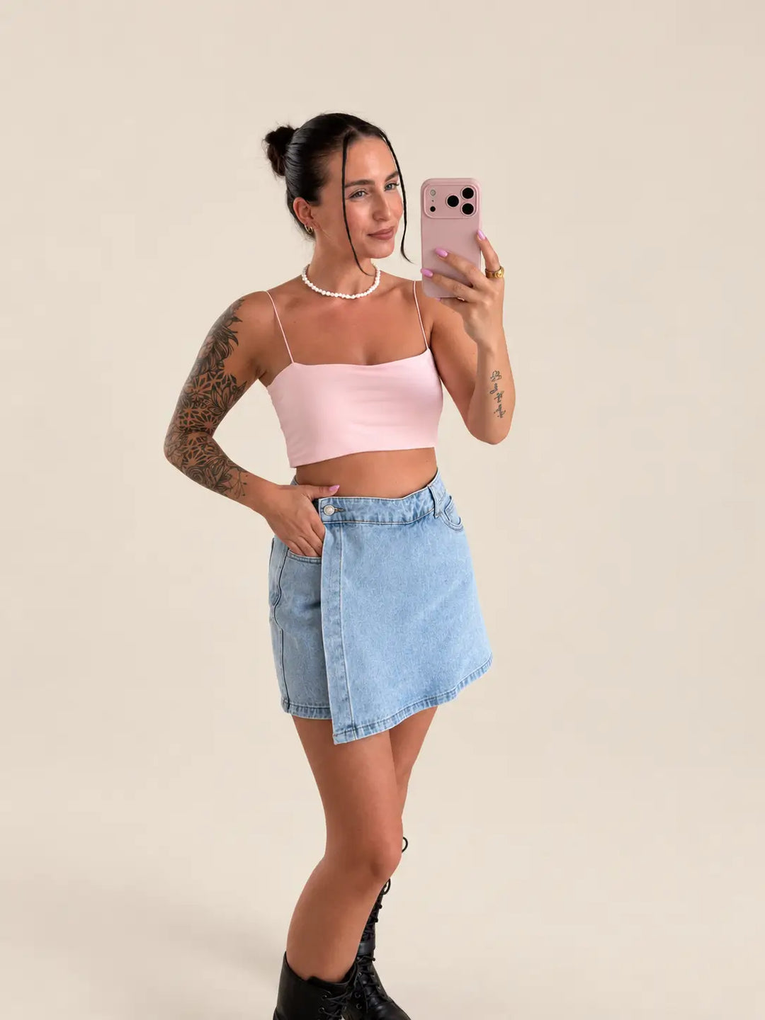 Blauer Jeans Hosenrock | Lisa’s Boutique