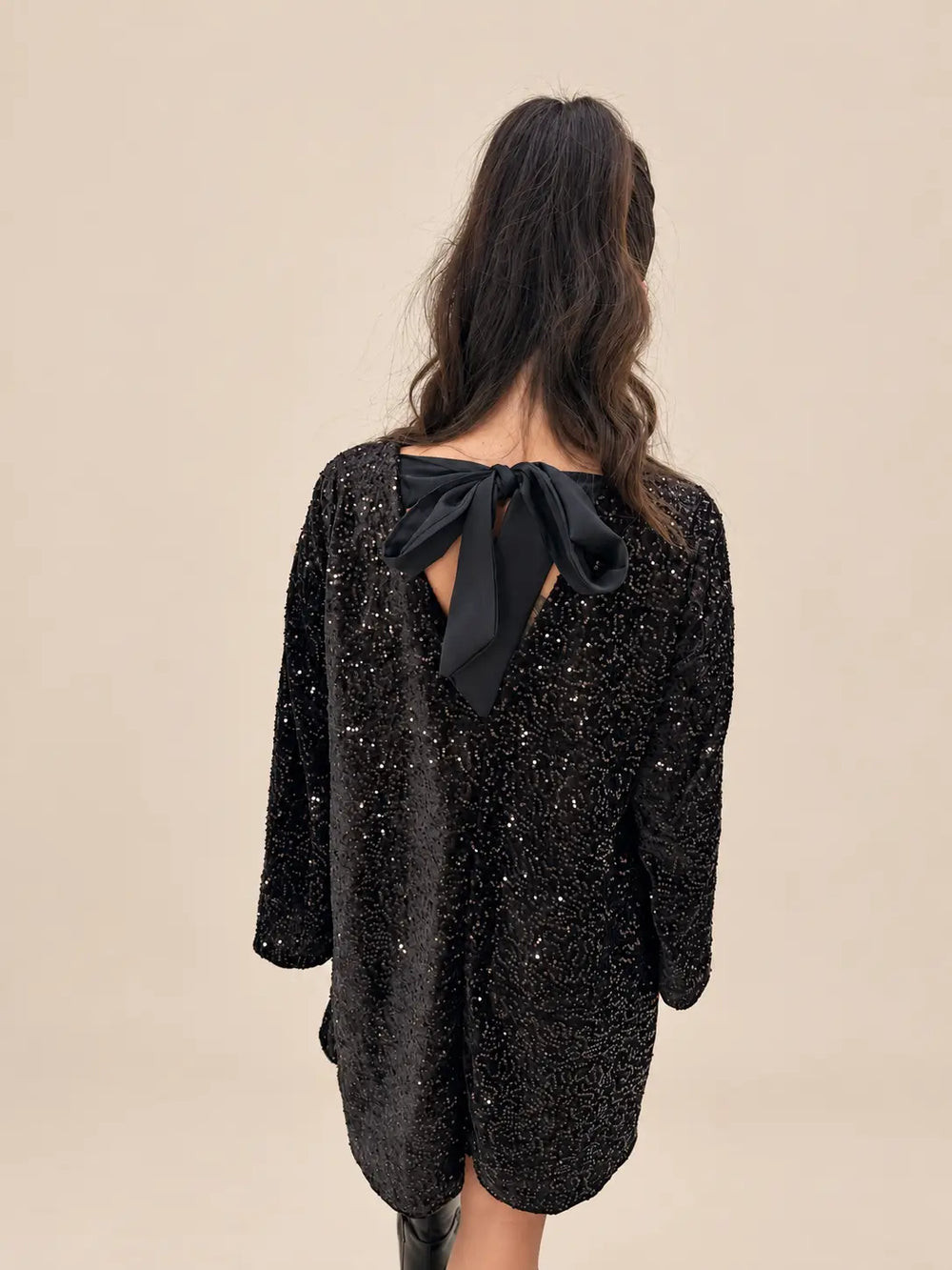 Jurk dames in Bruin, Detailweergave | Lisa’s Boutique