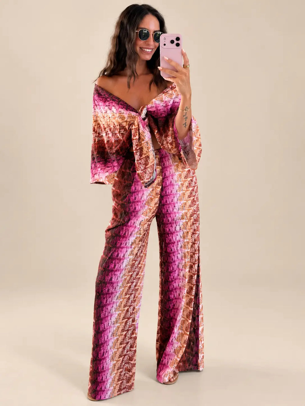 Lace Hose Damen in Pink, Detailansicht | Lisa’s Boutique