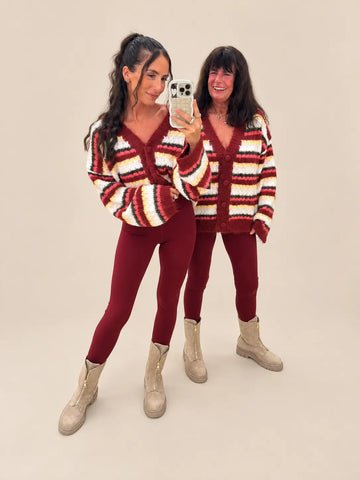 Leggings Damen in Bordeaux | Lisa’s Boutique
