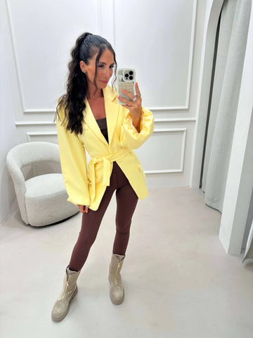 Leggings Braun – am Model | Lisa’s Boutique