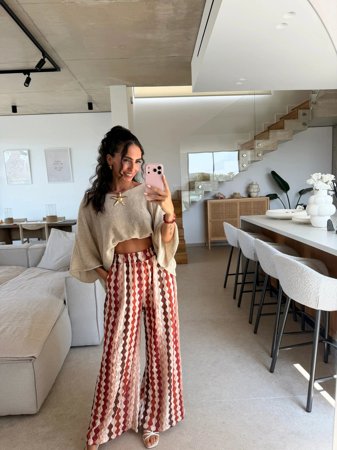 Leichter Pullover – Beige Pullover Lisas Boutique 