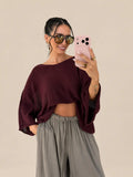 Leichter Pullover – Bordeaux