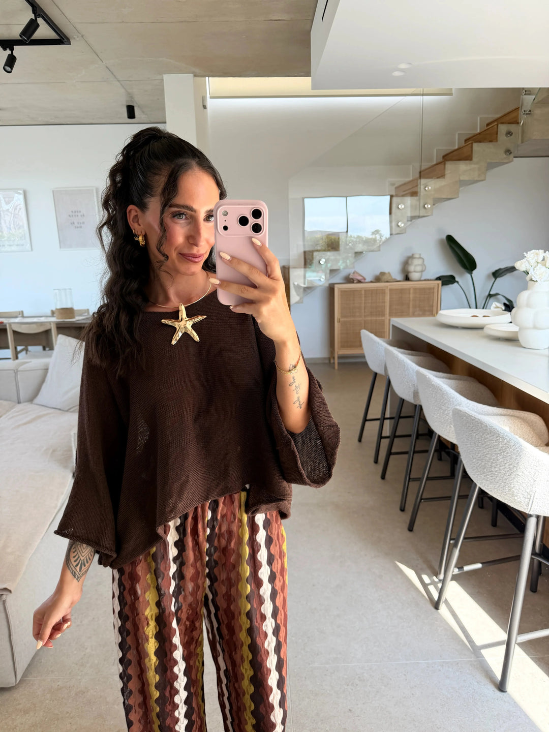 Leichter Pullover – Braun Pullover Lisas Boutique 