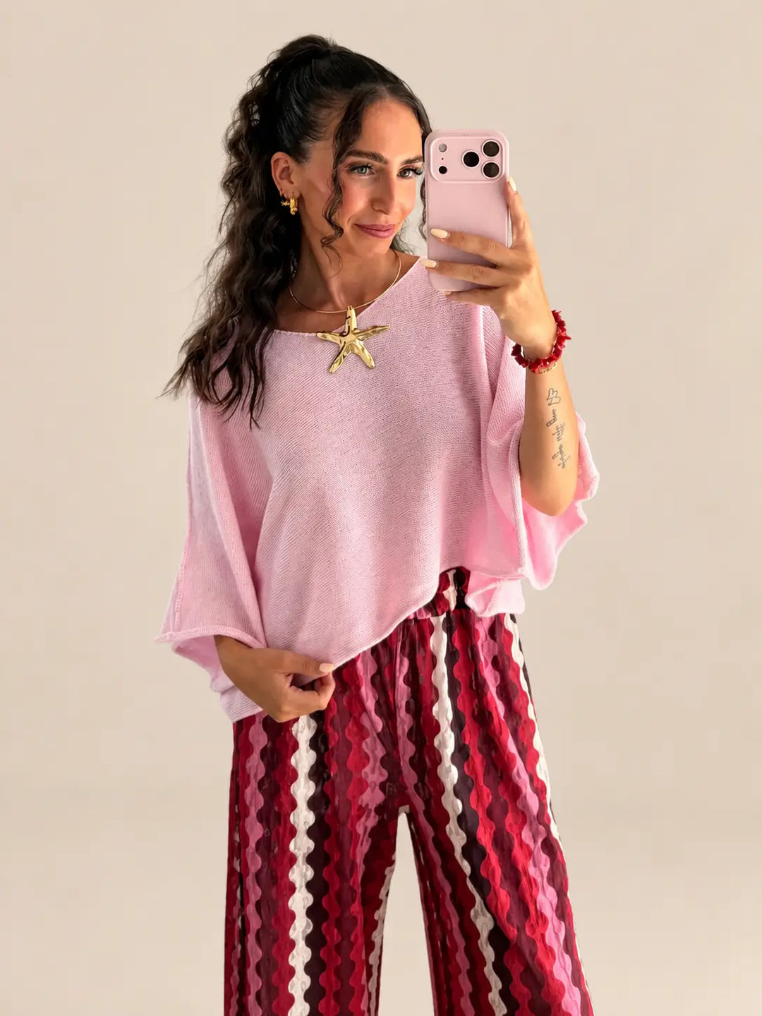 Leichter Pullover Damen in Rosa | Lisa’s Boutique