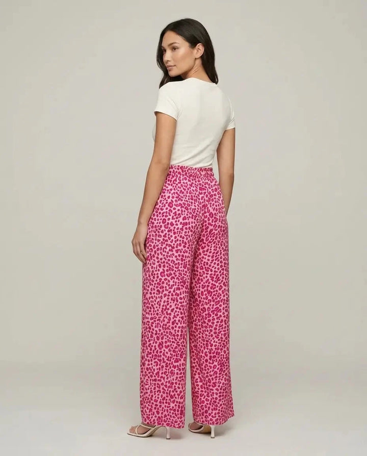 Leoprint Schlabberhose – Pink Hose Lisas Boutique 
