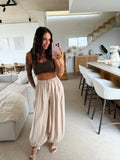 Lockere Hose – Beige