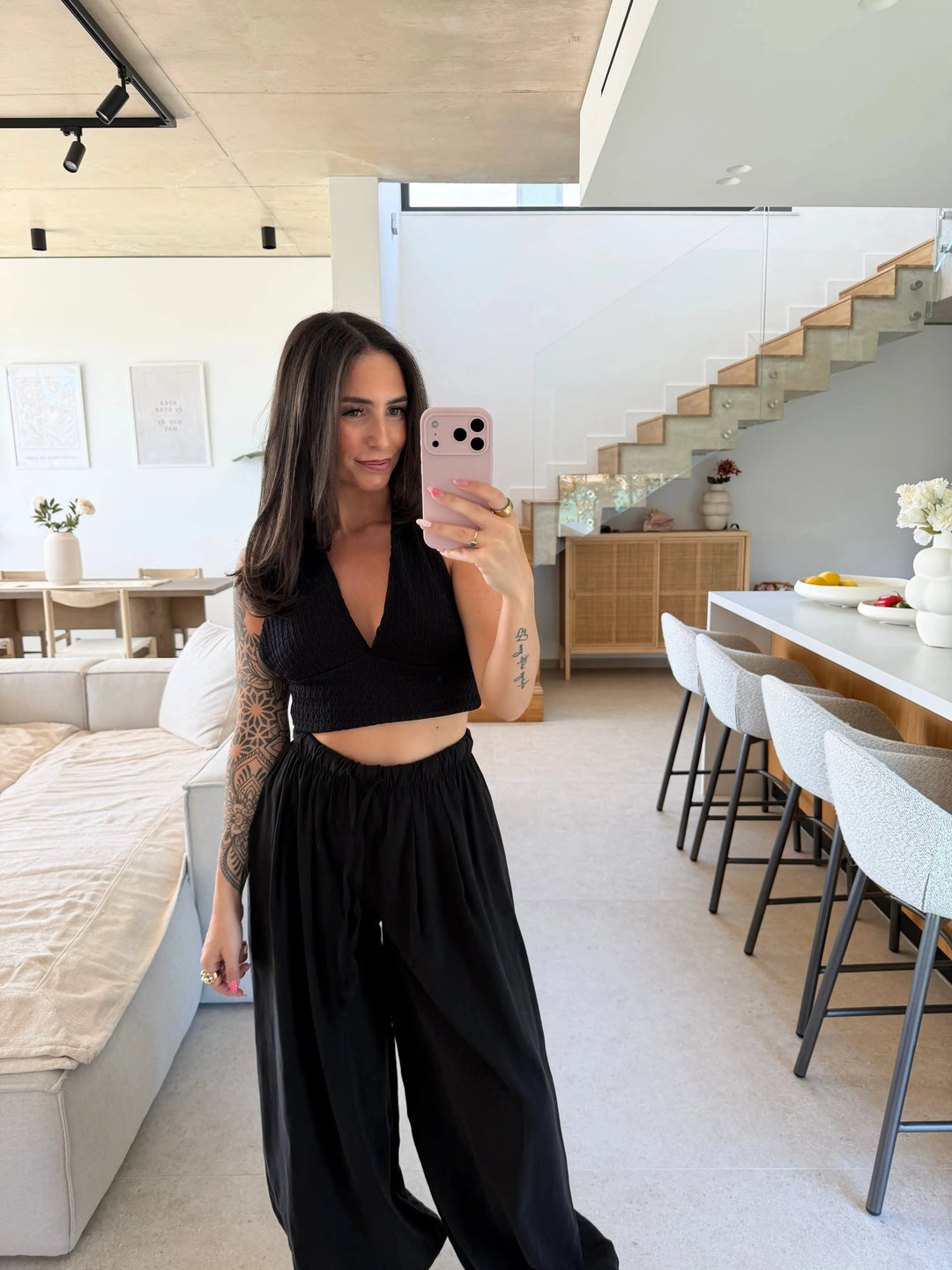 Lockere Hose – Schwarz Hose Lisas Boutique 