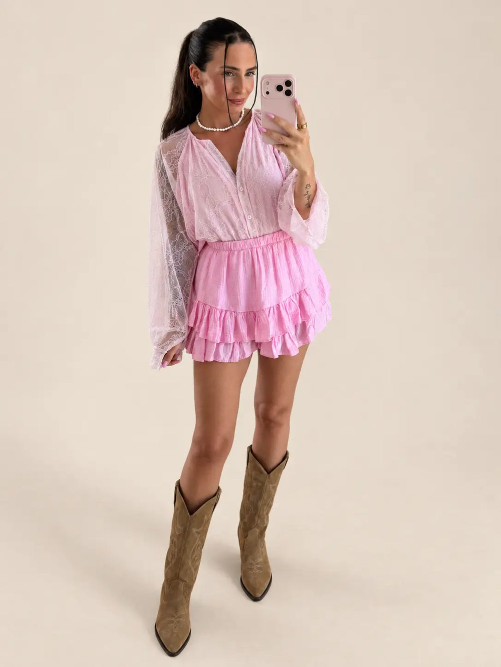 Women’s skort in Rose | Lisa’s Boutique