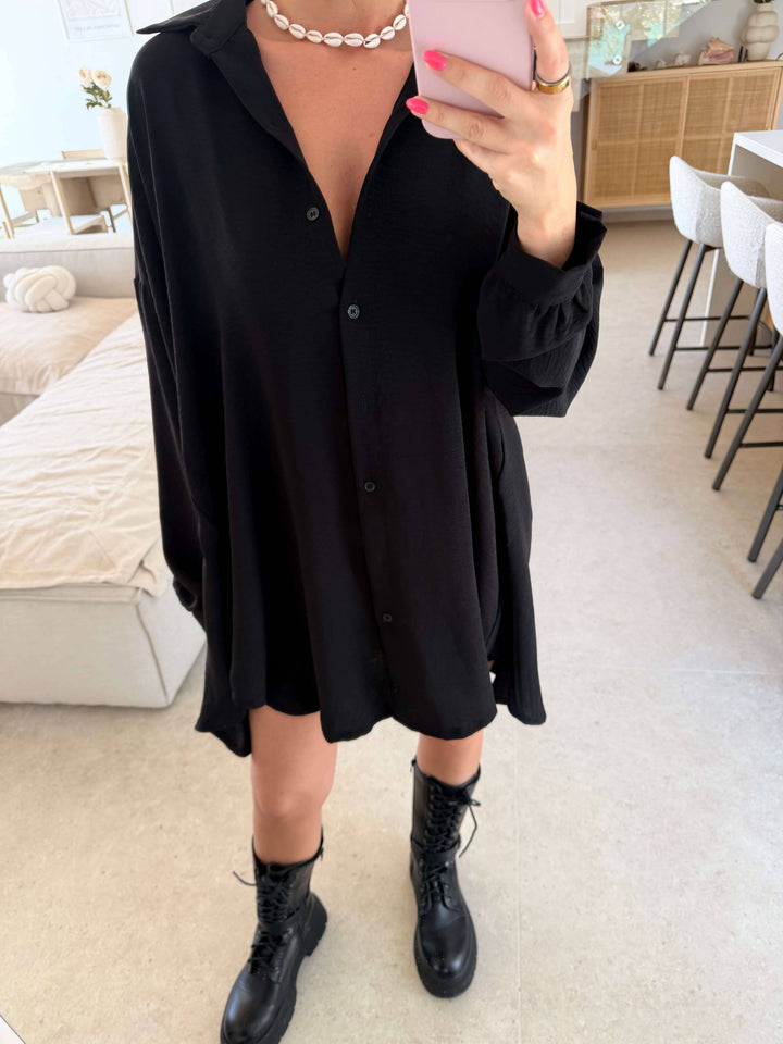Long Bluse – Schwarz Bluse Lisas Boutique 