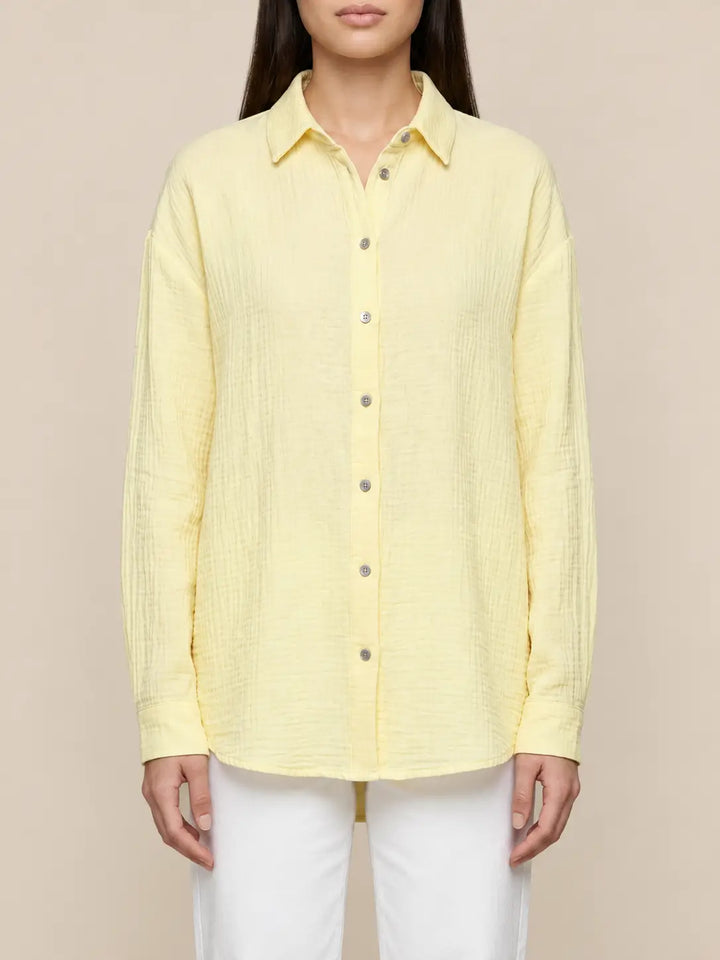 Musselin Bluse Damen in Gelb, Seitenansicht | Lisa’s Boutique