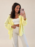 Musselin Bluse - Gelb