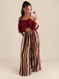 Ruched Muslin Blouse – Bordeaux