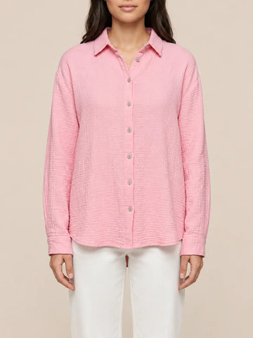 Musselin Bluse Damen in Rosa, Detailansicht | Lisa’s Boutique