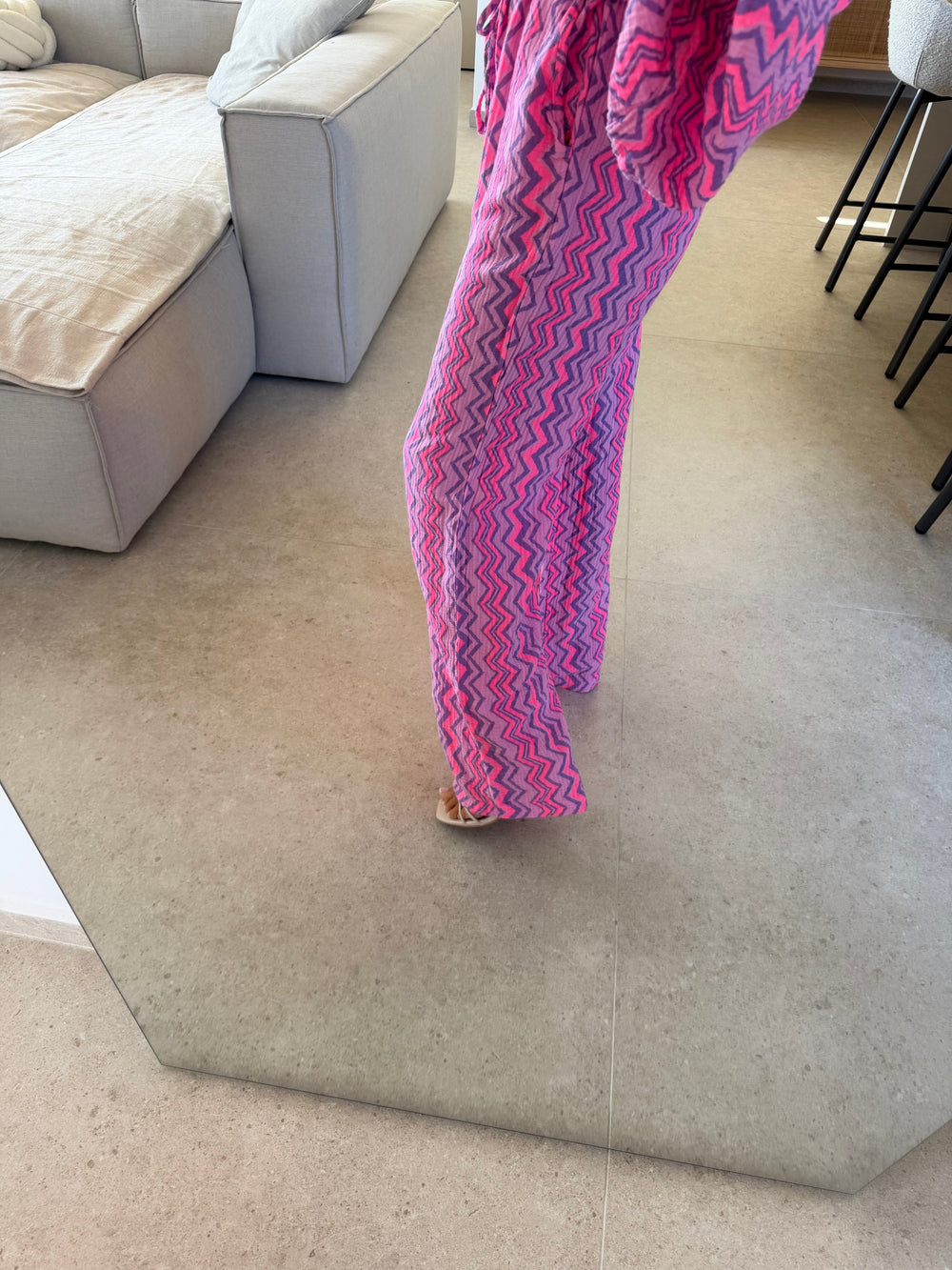 Musselin Hose – Flieder/Rosa Hose Lisas Boutique 