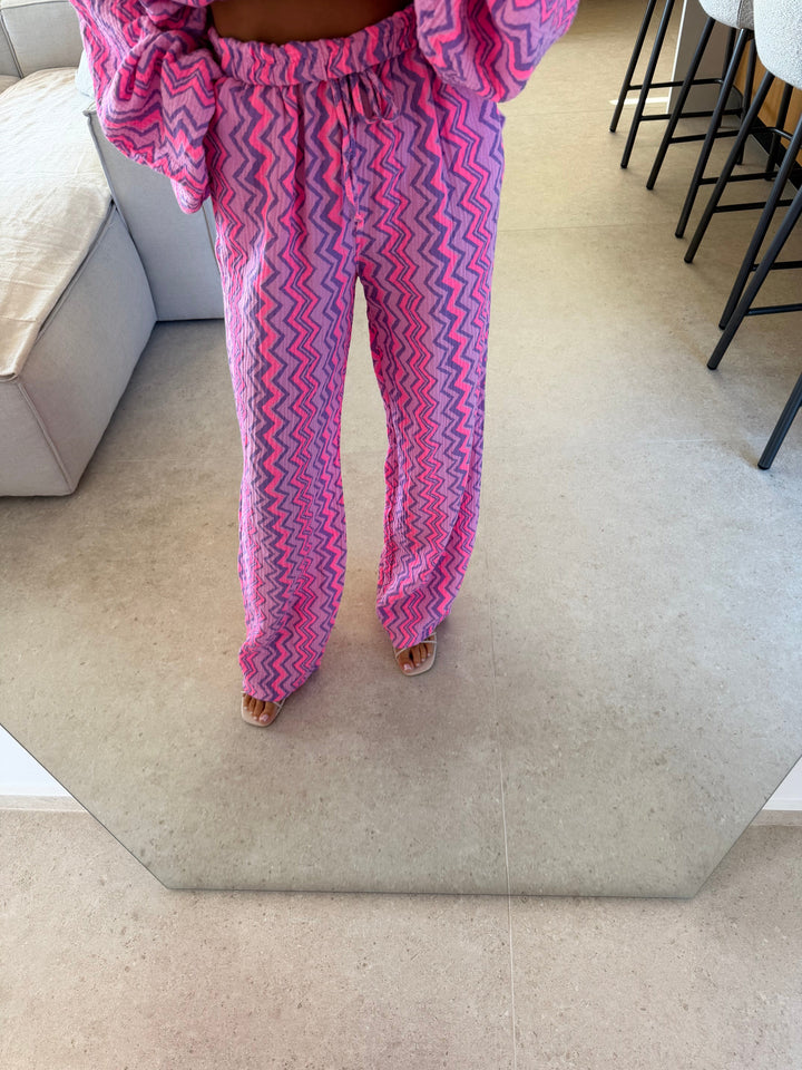 Musselin Hose Flieder Rosa | Lisa’s Boutique