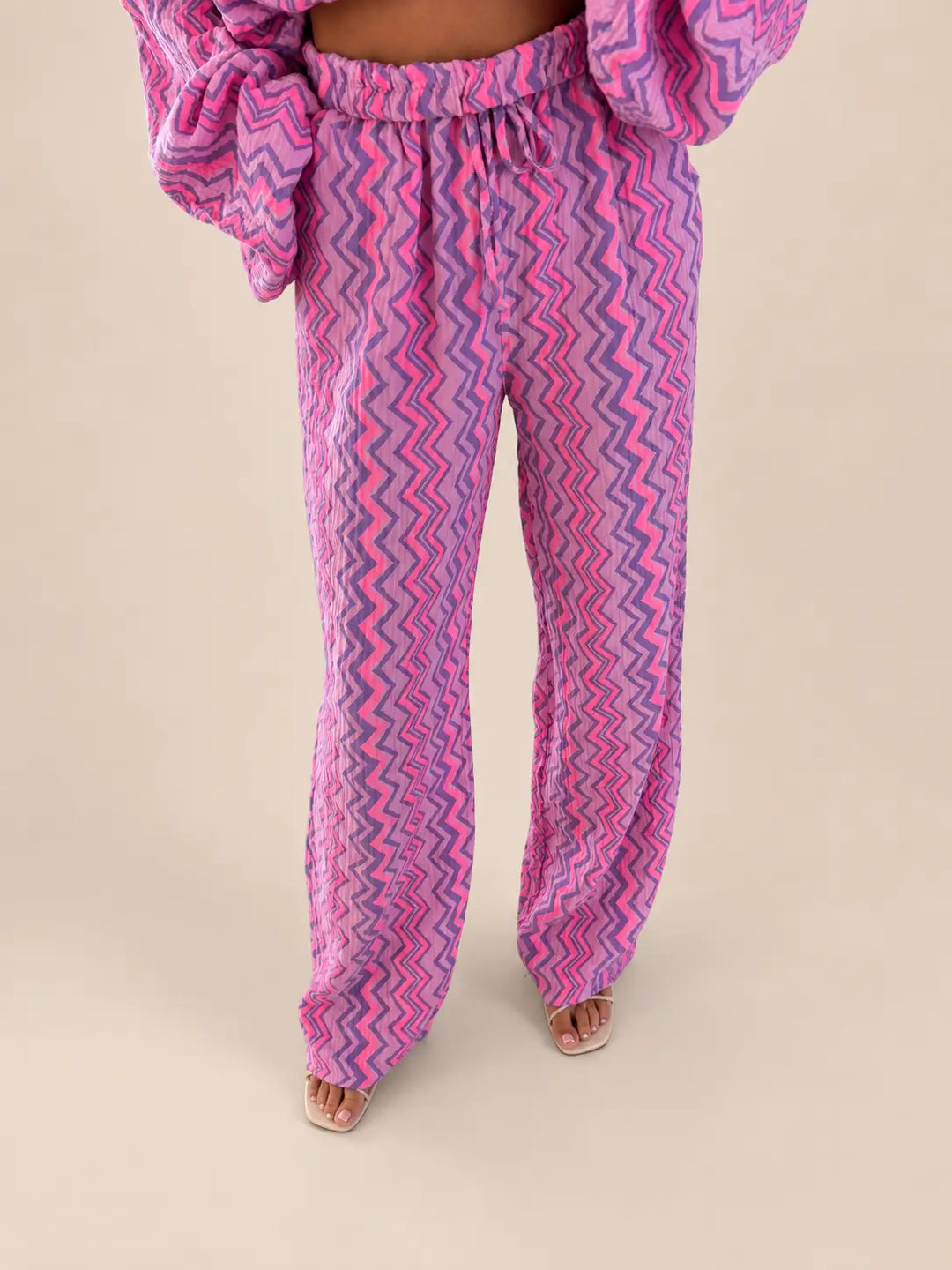 Musselin Hose Damen in Flieder/Rosa | Lisa’s Boutique