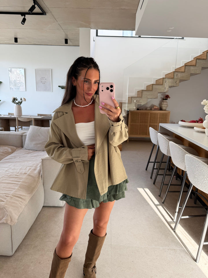 Musselin Hosenrock – Khaki Rock Lisas Boutique 