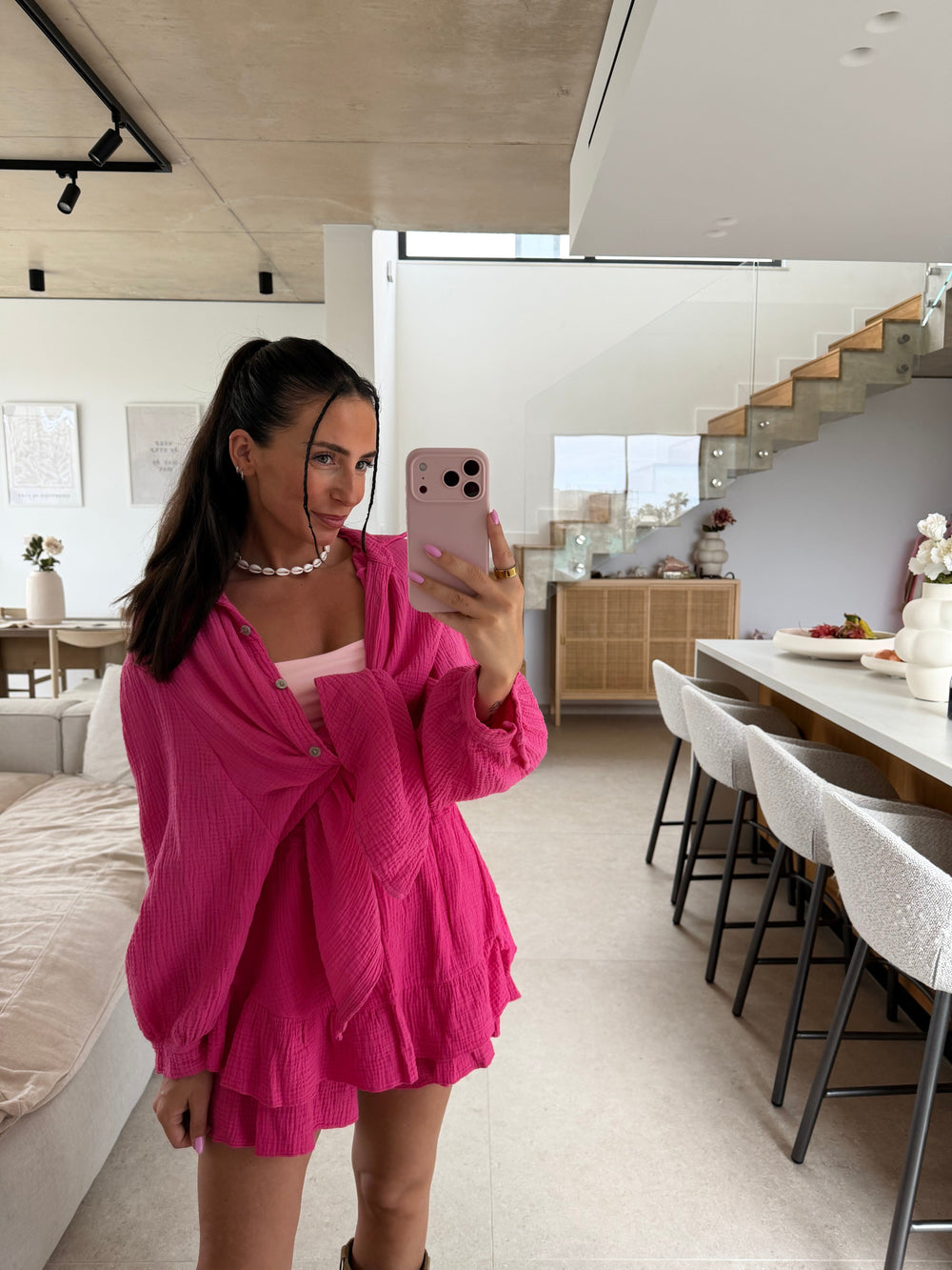 Musselin Hosenrock – Pink Rock Lisas Boutique 