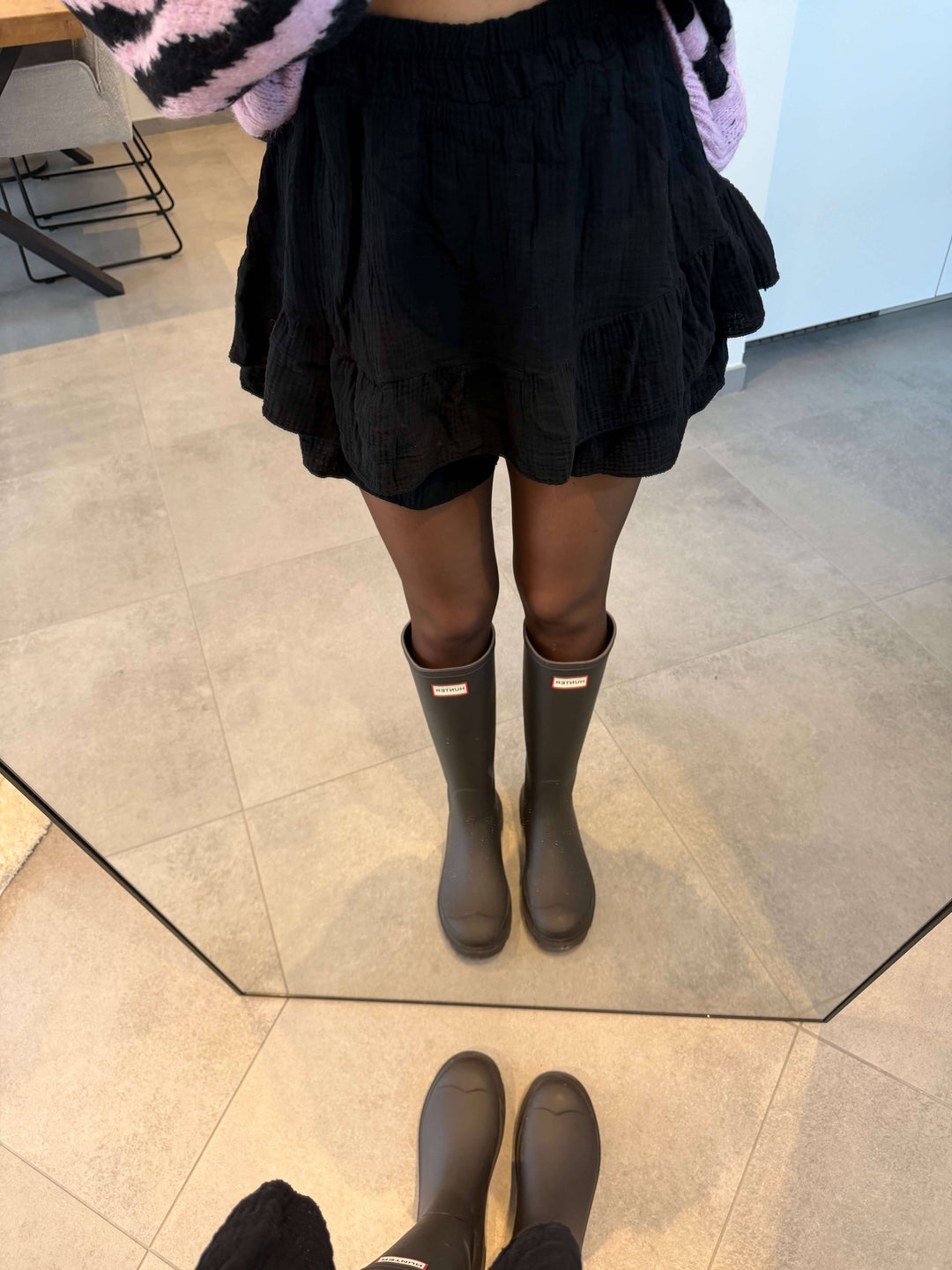 Musselin Hosenrock – Schwarz Rock Lisas Boutique 