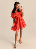 Muslin Dress – Coral