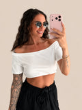 Offshoulder Top – Wit