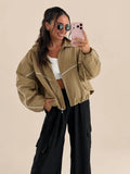 Giubbotto oversize – Cammello