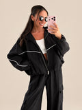 Giubbotto oversize – Nero