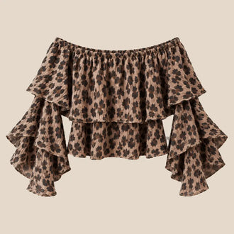 Bluse mit Leopardenmuster – Blusen bei Lisa’s Boutique