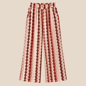 Hose mit rot-weißem Muster – Stoffhosen & Shorts bei Lisa’s Boutique